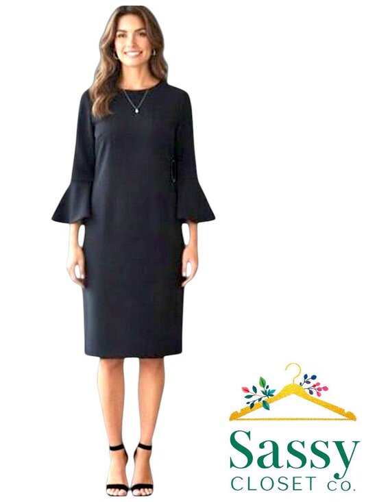 Chico's Dresses & Skirts - CHICO'S Black Stretch Sheath Dress M 🖤